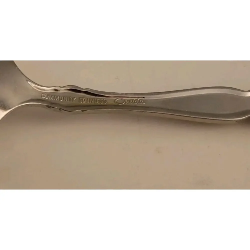 Lot of 12 Oneida Community SATINIQUE Stainless Knives Spoons Silverware Flatware